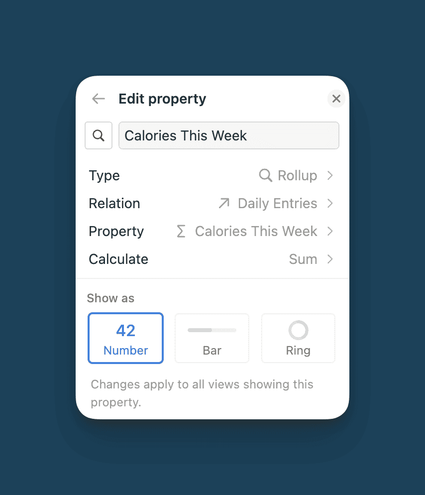 Aggregate Weekly Macros for Notion Nutrition Tracker