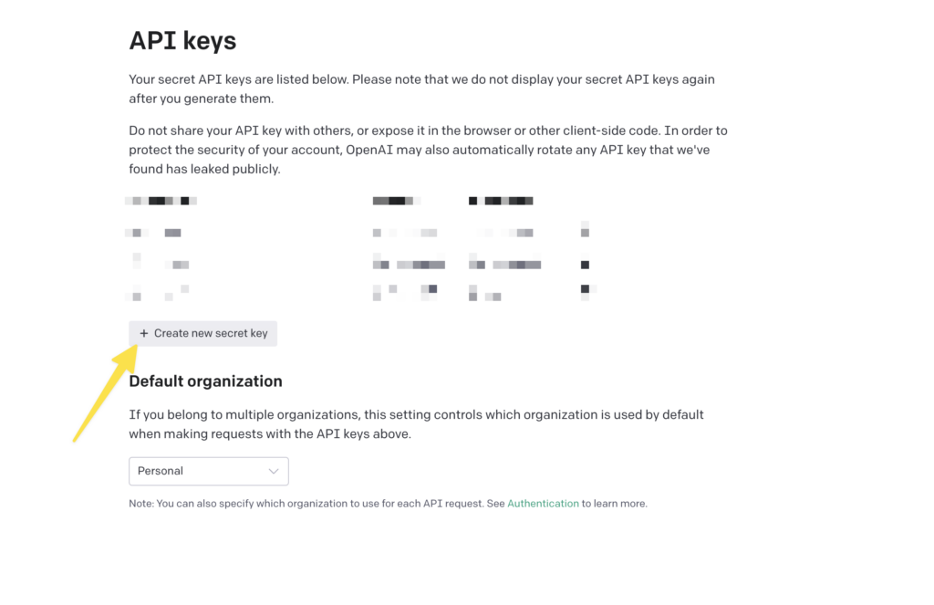 How to find your OpenAI API Key