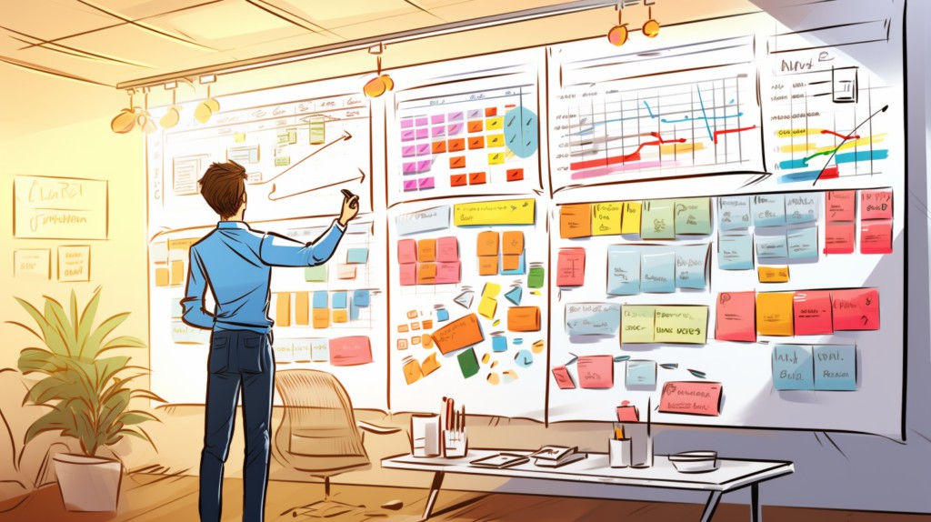 Project Management in Notion Illustration