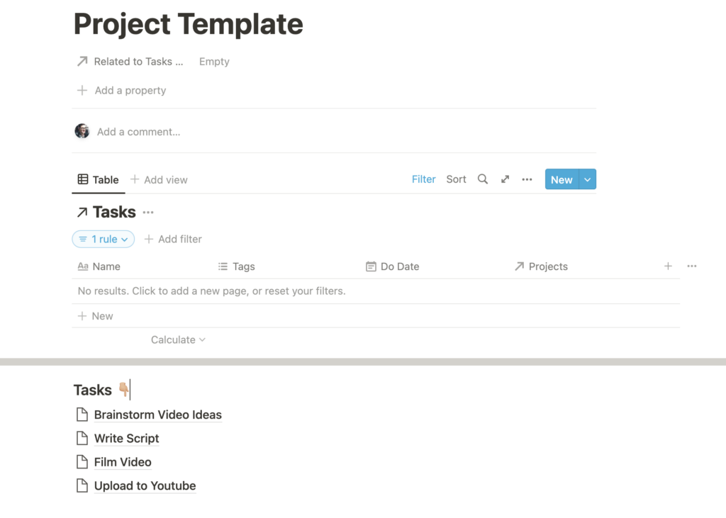 Setup for Dynamic Project Templates