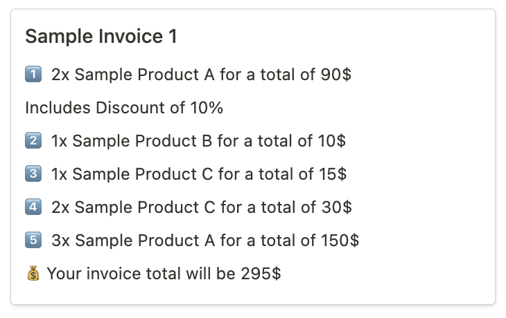 See Invoice Preview in Notion