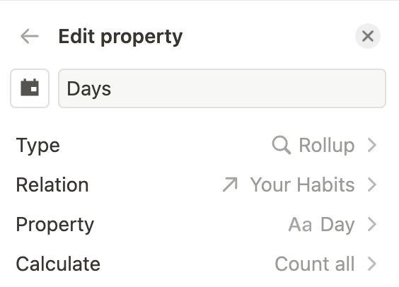 Count Days in Your Notion Habit Tracker