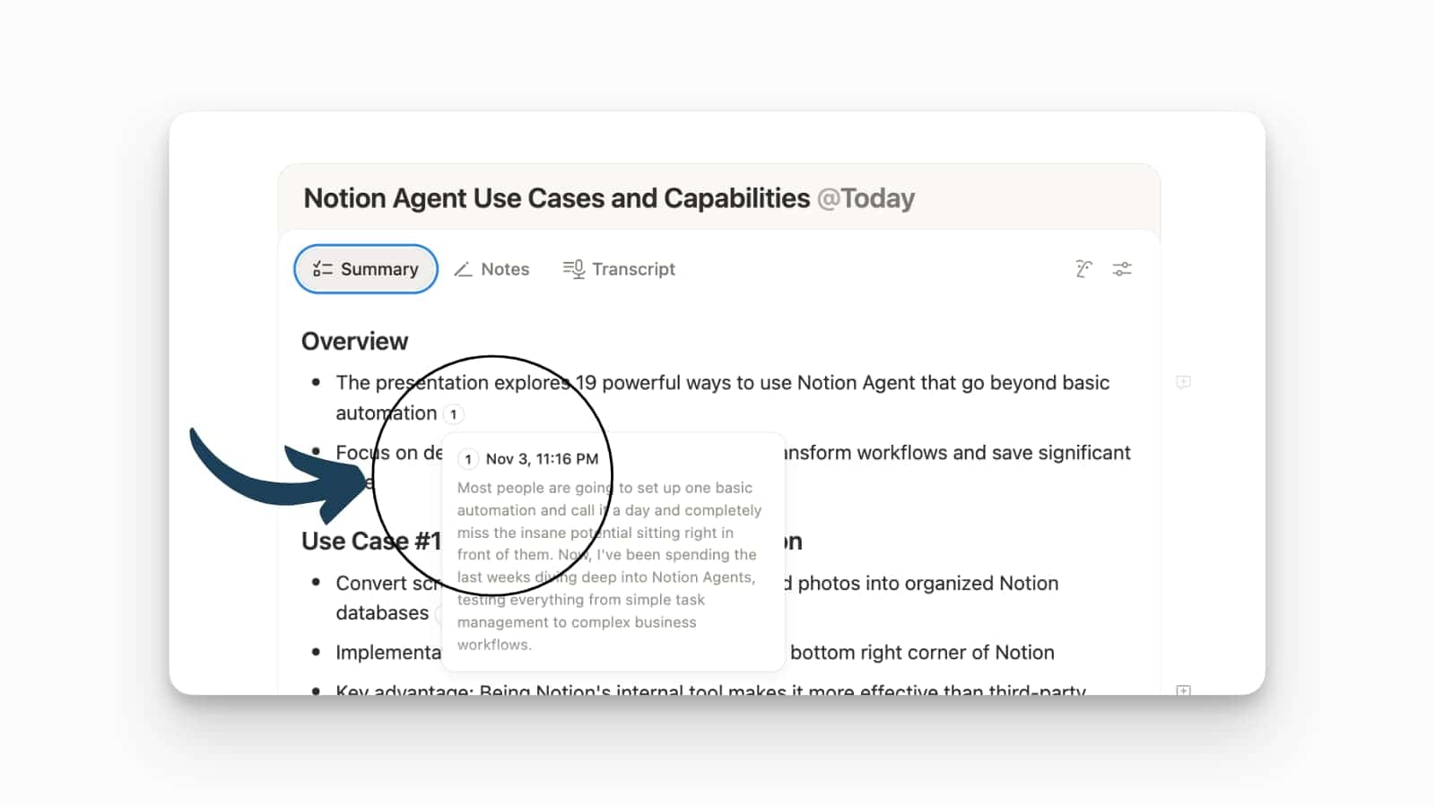 AI Meeting Notes Citations