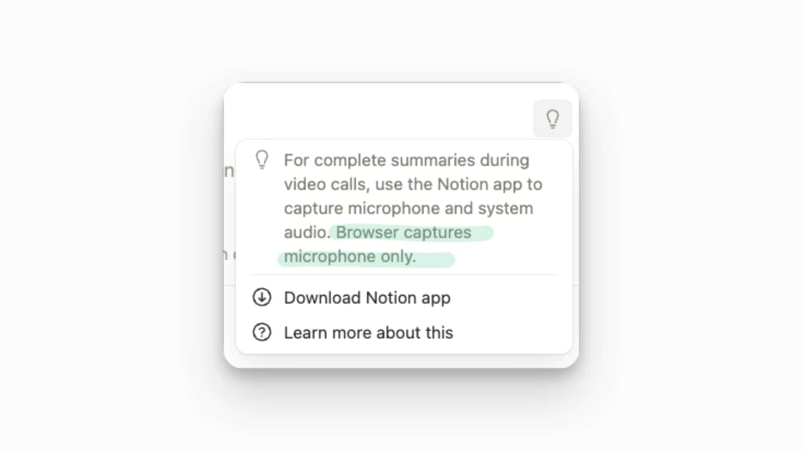 Notion AI Meeting Notes in browser vs desktop audio capture