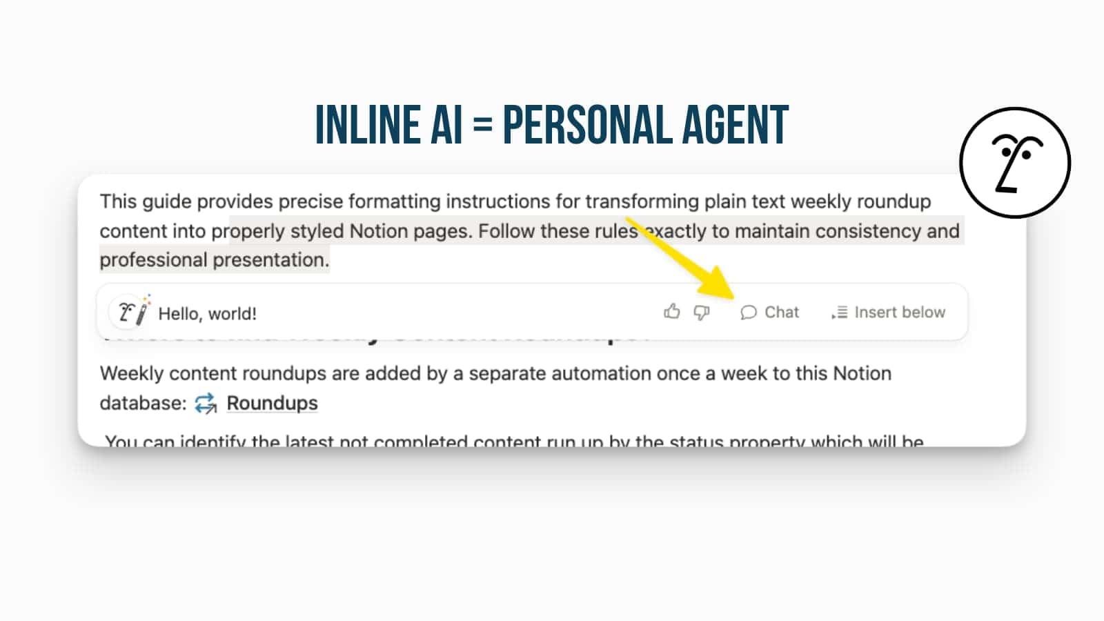 Inline AI Becomes Notion AI Agent
