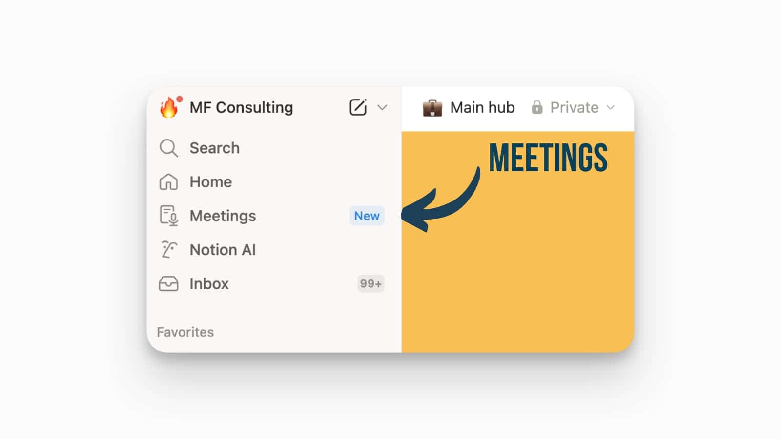 Notion meeting space calendar integration and AI notes