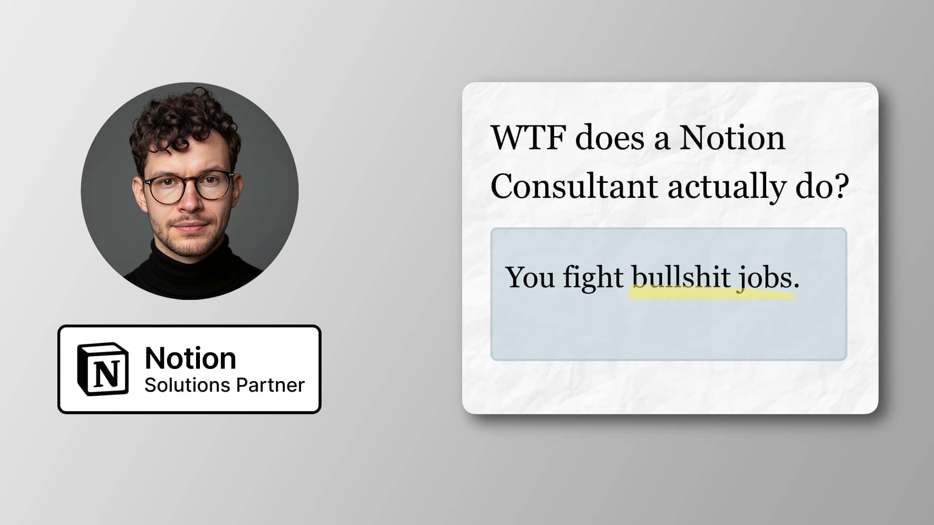 What does a Notion Consultant do?