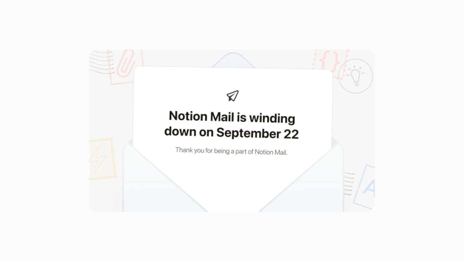 Notion Mail Winding Down