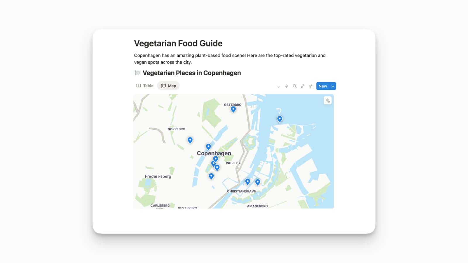 New Notion Map View in Databases