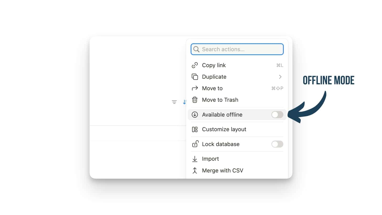 Notion Offline Mode