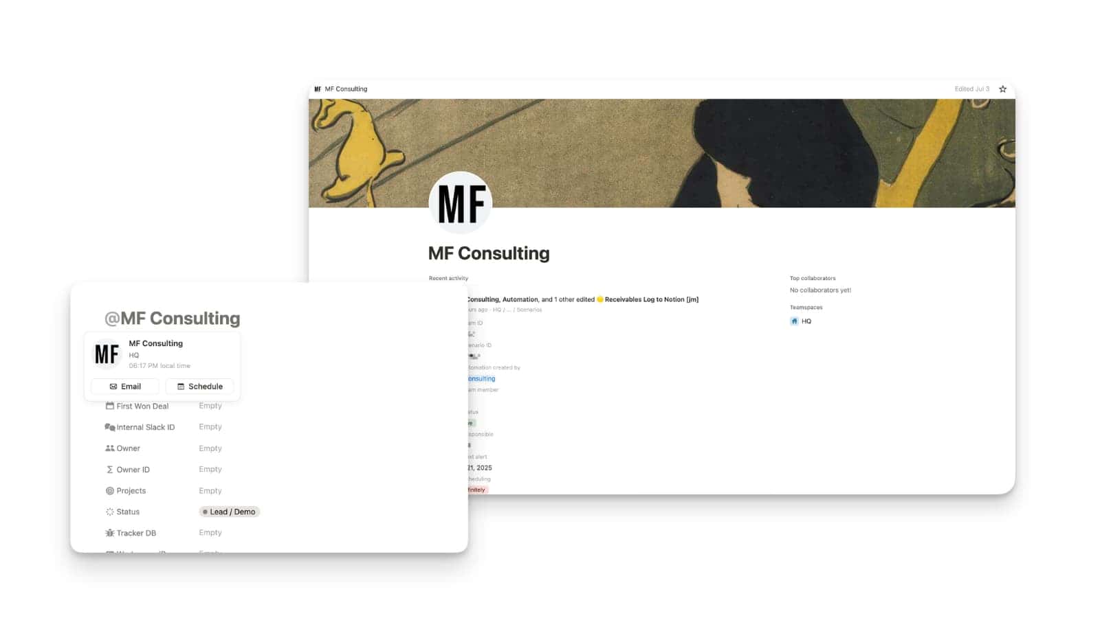 Personal Pages in Notion