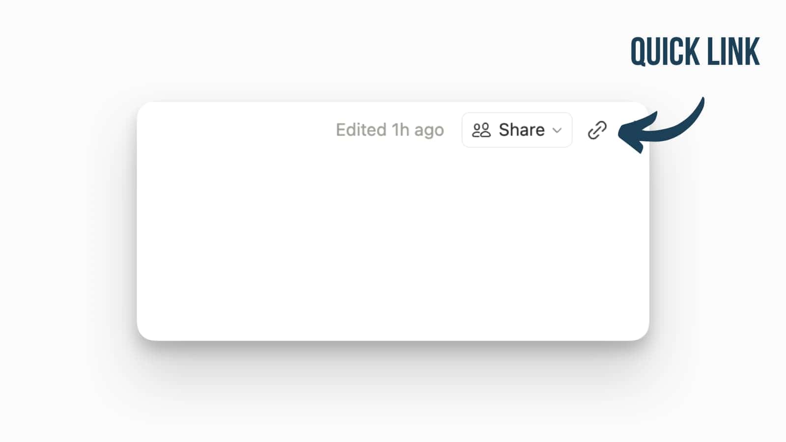 Quick Link Shortcut on Notion Pages