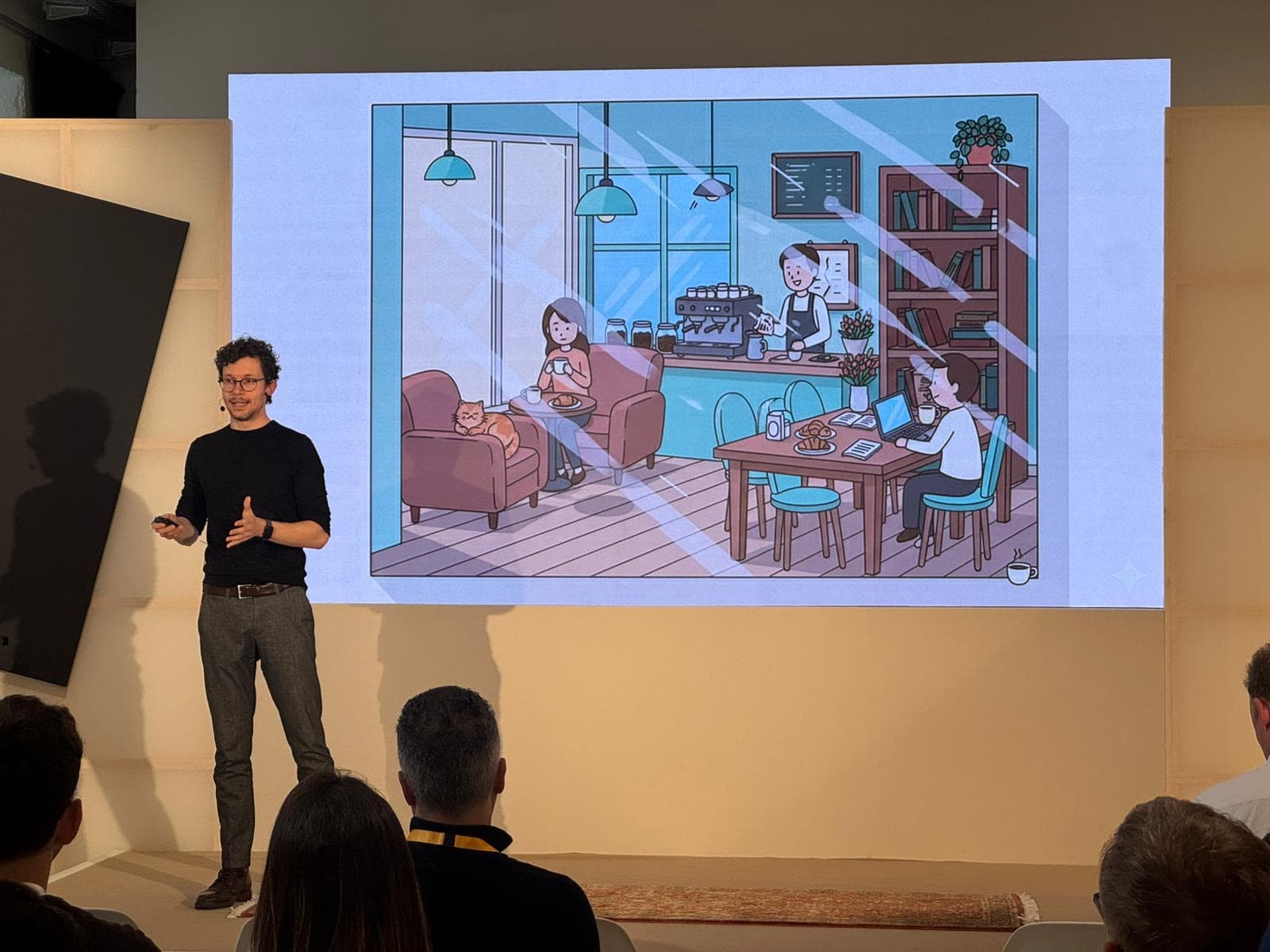 Matthias Frank Speaking at Notion Conference About AI Prompting Tips
