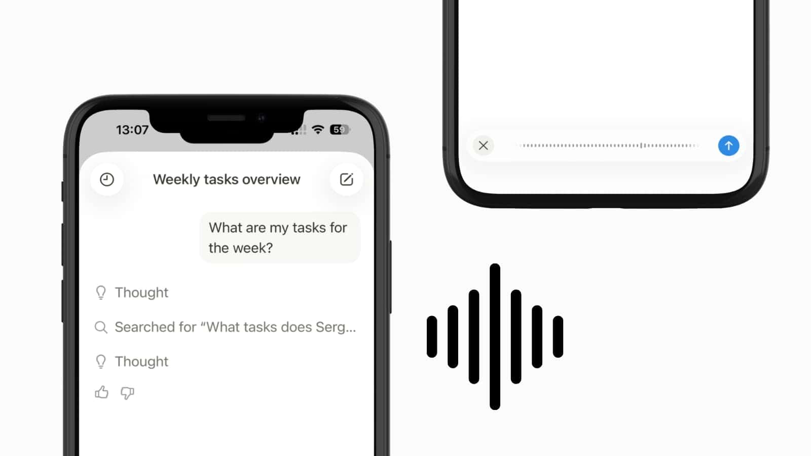 Voice Input Notion AI Agent on Mobile