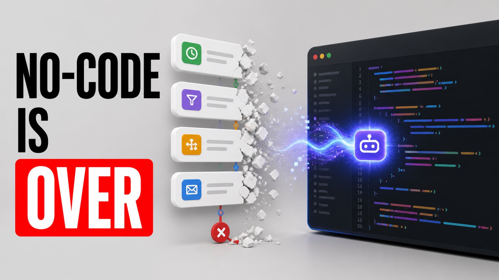 No-Code is over: visual automation gives way to AI-assisted code