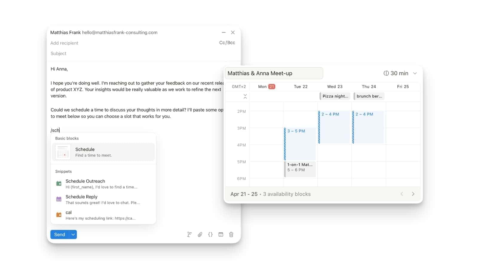 Notion calendar features
