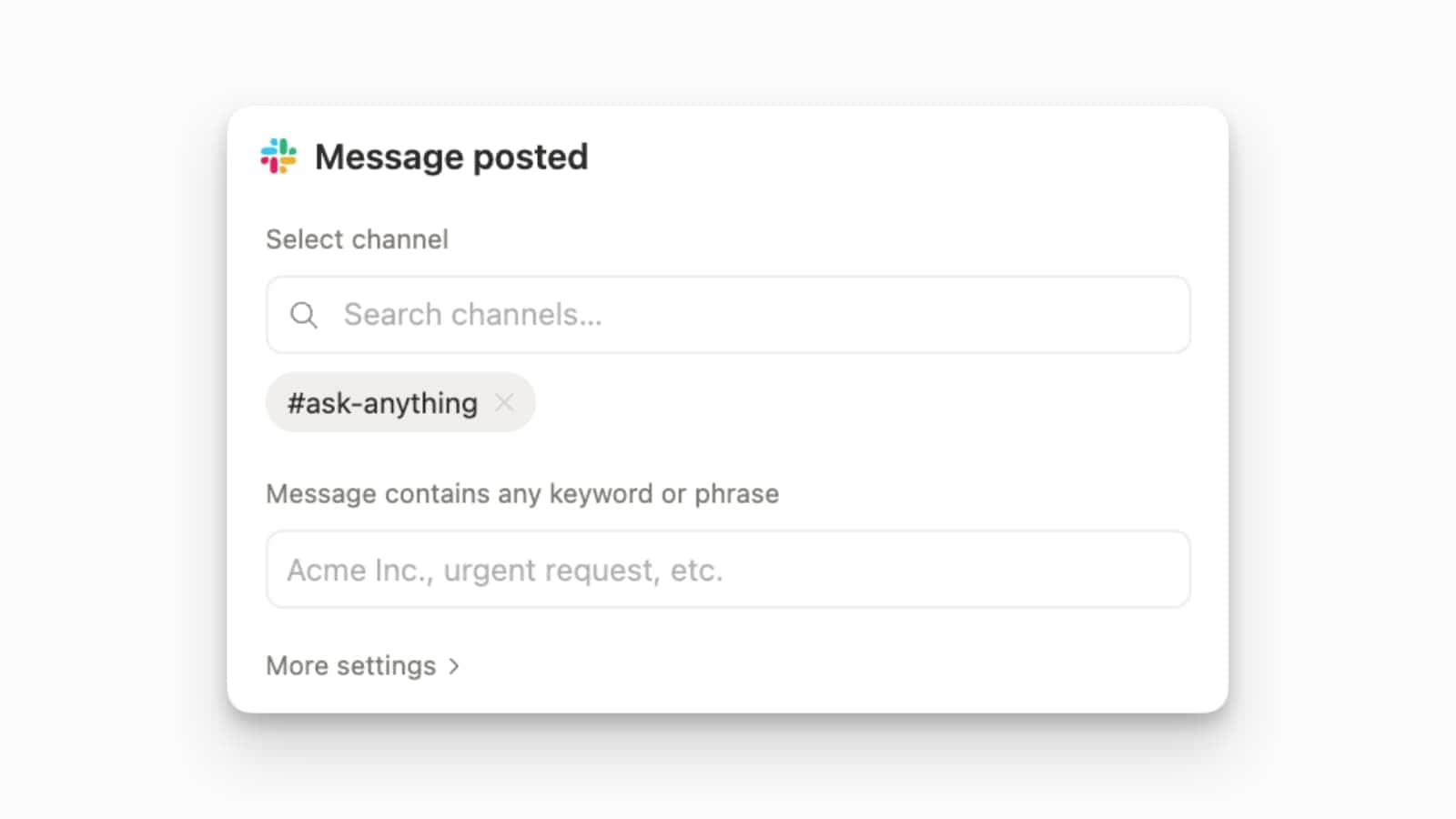 phrase triggered slack automation